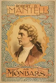 Vintage Theater Posters Drucke: Robert B. Mantell as Monbars