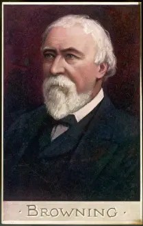 Herefordshire Drucke: Robert Browning und Quinnell