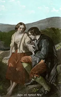 Dichter Drucke: Robert Burns und Highlands Mary