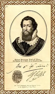 English History Figures Drucke: Robert Devereux