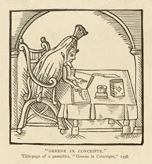 Famous Poets England Drucke: Robert Greene