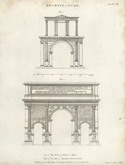 Architectural Drawings Drucke: Roman arches