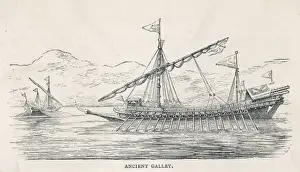 Antique Sailing Ships Drucke: Roman Galley