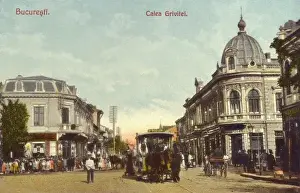 Bucharest Street Scene Drucke: Romania - Bucharest - Calea Grivitei
