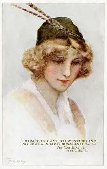 Vintage Historical Illustrations Drucke: Rosalind
