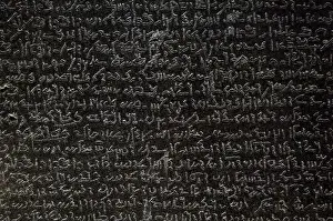 Die Rosettastone, demotische Schrift