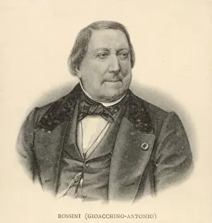 19th Century Musicians Drucke: Rossini / Anon Eng