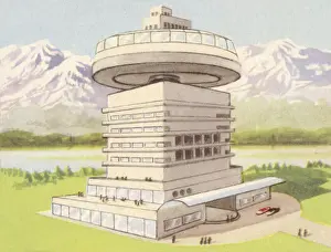Early 20th Century Healthcare Drucke: Rotating Sanatorium
