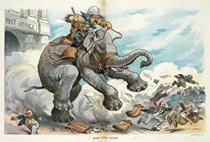 Puck Magazine Cartoons Online Drucke: More rough riding