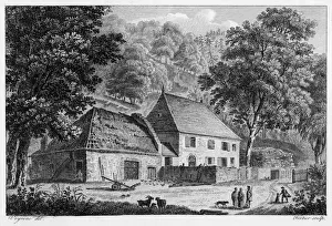 18th Century Landscape Art Drucke: Rousseau / Charmettes