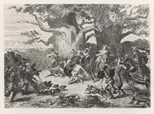 Historical Horse Riding Images Drucke: The Royal Chase