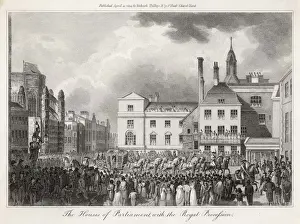 British Monarchy History Drucke: Royal Procession 1804