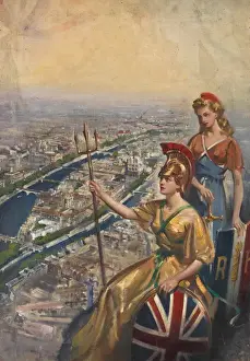Terence Cuneo Artwork Drucke: Royal visit to France in 1938
