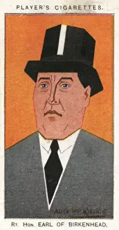 Conservative Politician Portrait Drucke: Rt Hon. Earl of Birkenhead
