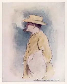Drucke von Englischer Schriftsteller Rudyard Kipling (* 1865; † 1936), Südafrika, 1900 K Drucke: Rudyard Kipling