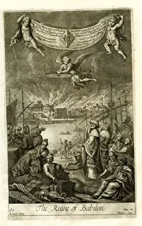 New Testament Art Prints Drucke: The ruin of Babylon