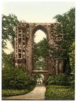 Nostalgic German Landscapes Drucke: Ruins of Eldena, Griefswald (i. e. Greifswald), Pommeraina