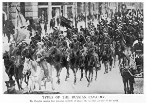World War History Images Drucke: Russian Cavalry Troops