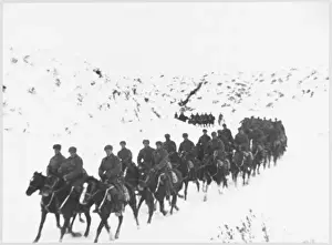 World War II Eastern Front Drucke: Russian Cavalry Unit