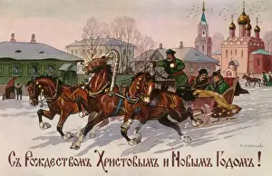Eine russische Dreiergarnitur