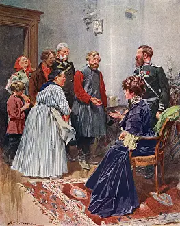 Russische Oster-Eier präsentieren