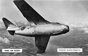 Vintage Flight Transport Drucke: SaB J-99