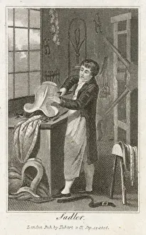 Rittschirmer im Betrieb um 1800