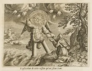 Religious History Images Drucke: Saint Johns Vision