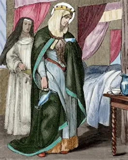 Heilige Margarete von Schottland (1045-1093). Bekannt als Margarete von