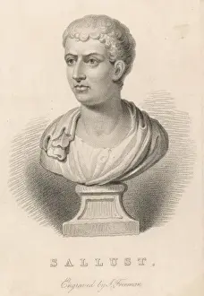 Ancient Roman History Drucke: Sallustius, Bust