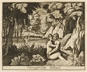 Classical Mythological Art Drucke: Salmacis & Hermaphrodite