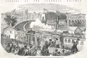 Victorian Railway History Drucke: Saltash Viaduct Opened