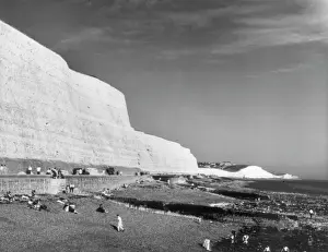 English Seaside Resorts Drucke: Saltdean Chalk Cliffs