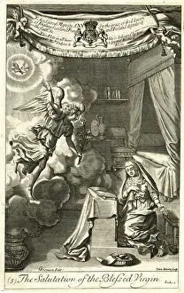 Blessed Virgin Mary Painting Drucke: The Salutation of the Blessed Virgin