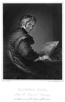 Historical Italian Art Drucke: Salvator Roda - 4