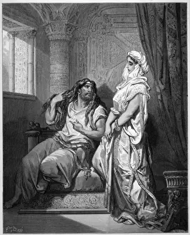 Samson And Delilah Art Drucke: Samson & Delilah / Dore