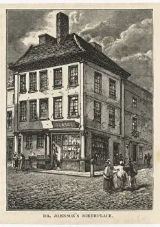 Gerahmter Druck : Samuel Johnson / Lichfeld Gerahmter Druck : Samuel Johnson / Lichfeld
