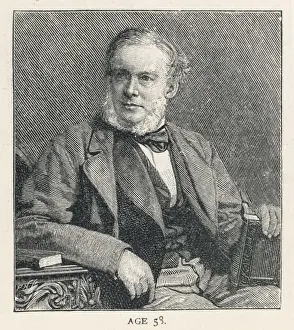 19th Century Literary Figure Drucke: Samuel Smiles Walker