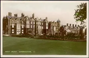 Norfolk Landmarks Drucke: Sandringham / West Front