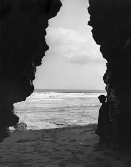 Yorkshire Coastal Scenes Drucke: Sandsend Caves