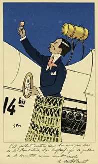 Drucke von Alberto Santos-Dumont brasilianischer Luftfahrtpionier in Frankreich Geburtstag: 1873 - 1932 Südamerikanische Kunstdrucke: Santos Dumont/Seem
