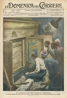 Tutankhamun Tomb Discovery Drucke: Sarcophagus / Howard