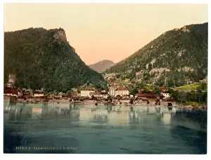 Lower Austria Views Drucke: Sarningstein, (i. e. Sarmingstein), Lower Austria, Austro-Hu