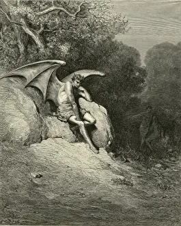 Adam And Eve Bible Story Drucke: Satan Schemes