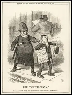 Social Commentary Art Drucke: Scaremongering Newspaper