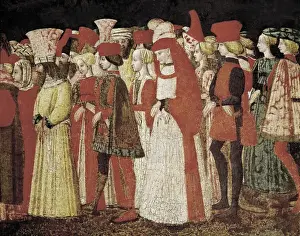Sitz des Gerichtscauses um 1460, Details der Vorderseite