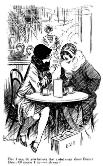 Ein Szenen im Café