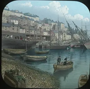 Boswell Collection Prints Drucke: Scenery of Devon - Brixham the Harbour