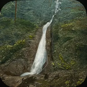Devon England Landscapes Drucke: Scenery of Devon - Waterfall