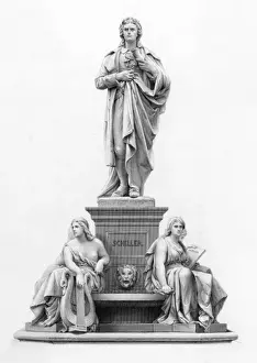Johann Christoph Friedrich Schiller Drucke: Schiller Statue
